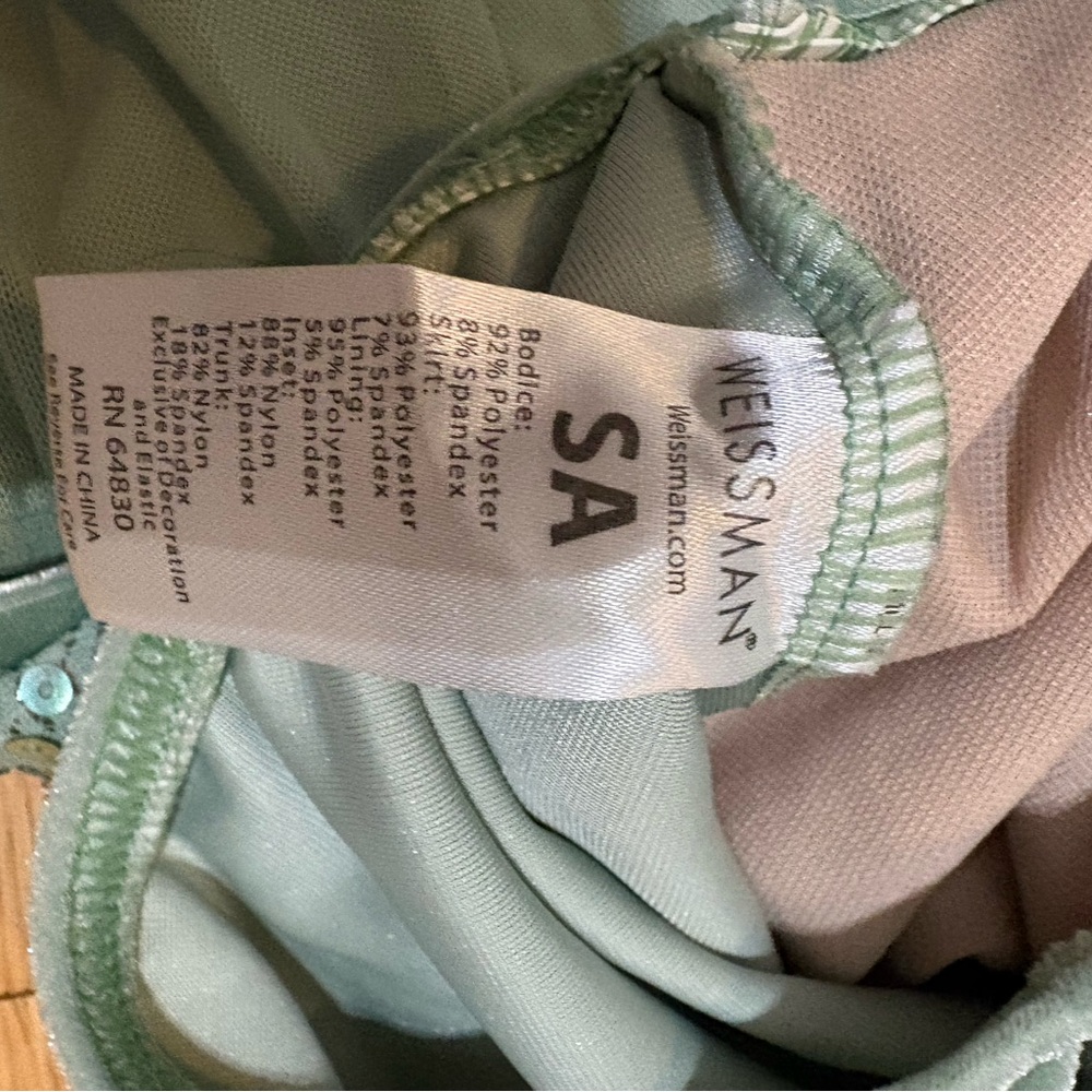 Weissman Mint Green Dancewear (Size S) - Picture 8 of 8